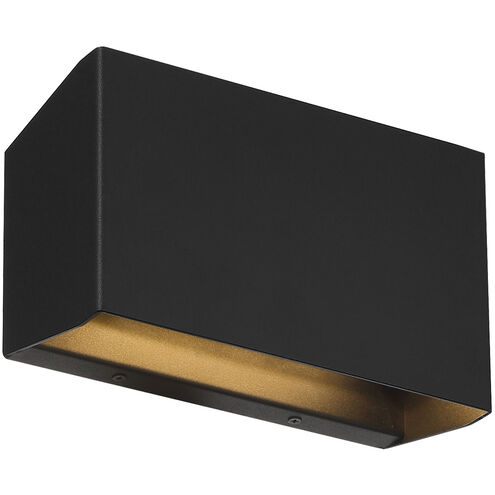 Amora LED 6 inch Black Outdoor Wall Sconce