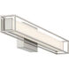 Justine 24 inch Brushed Steel Vanity/Bath Bar Wall Light