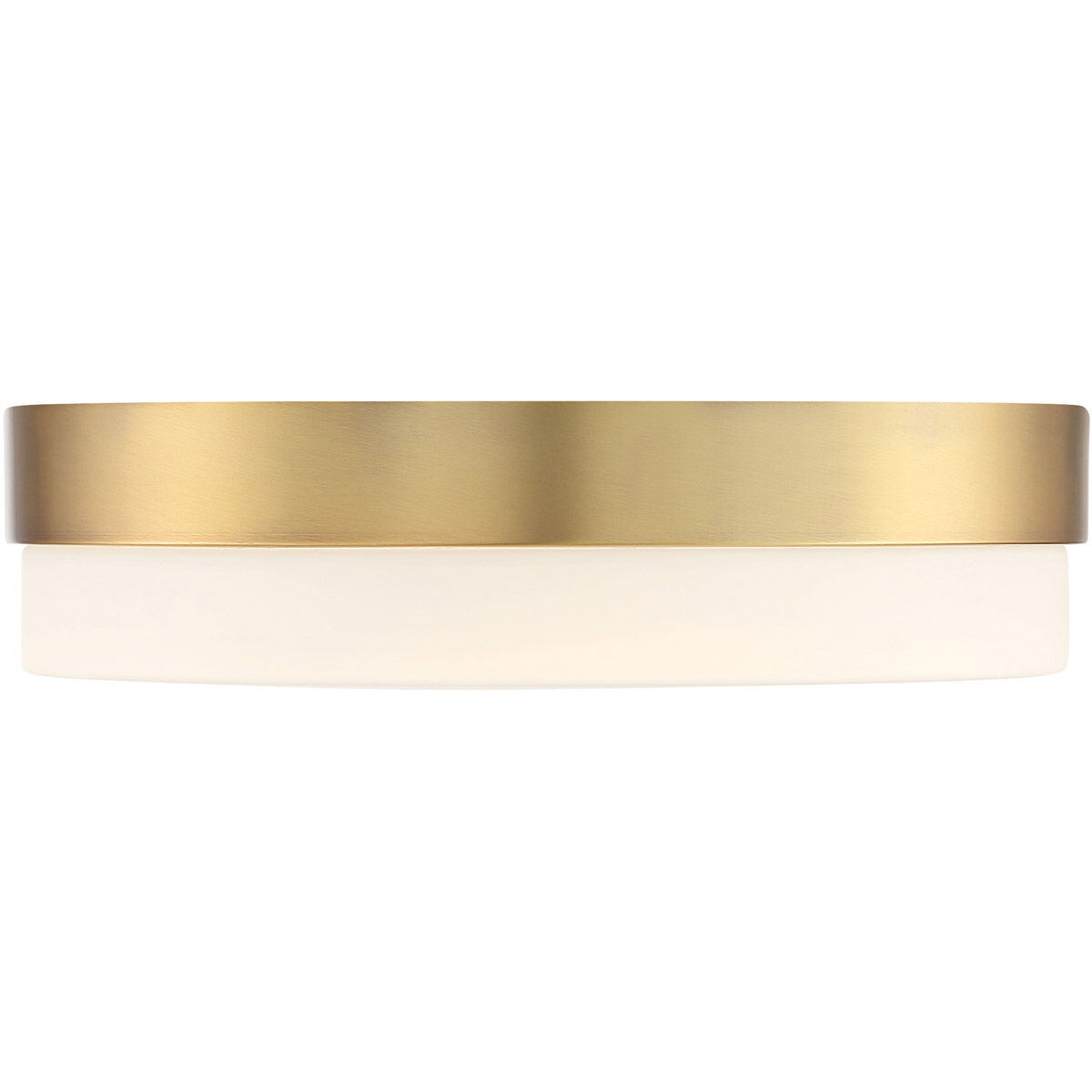 Roma LED 14 inch Antique Brushed Brass Flush Mount Ceiling Light