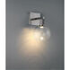 Port Nine LED 8 inch Brushed Steel Wall Sconce Wall Light in Clear
