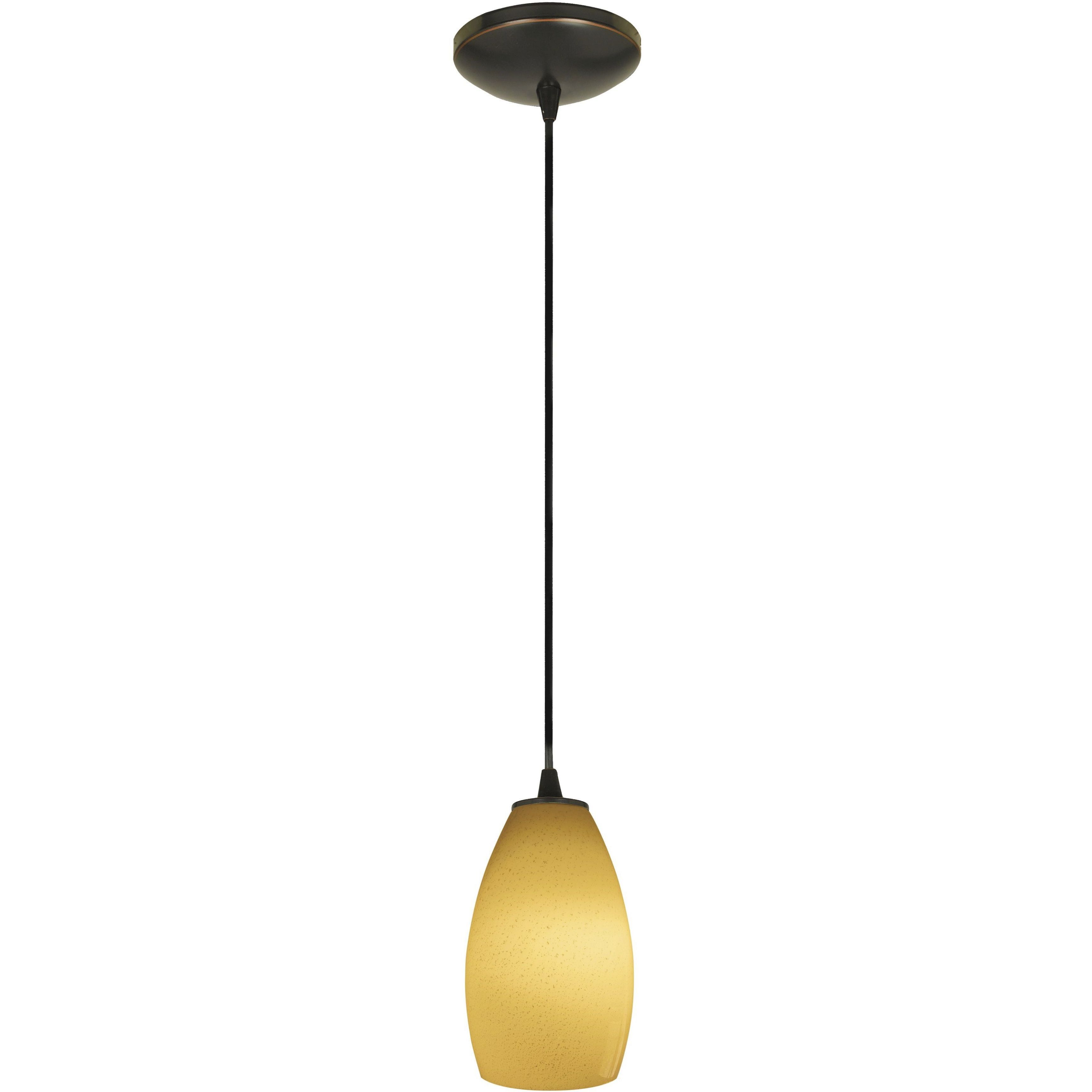 Champagne 1 Light 5 inch Oil Rubbed Bronze Pendant Ceiling Light in Maya