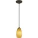 Champagne 1 Light 5 inch Oil Rubbed Bronze Pendant Ceiling Light in Maya