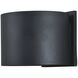 Curve LED 5 inch Black Outdoor Wall Sconce