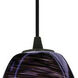 Chianti 1 Light 5 inch Oil Rubbed Bronze Pendant Ceiling Light in Purple Swirl