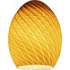 FireBird Glass 6 inch Pendant Glass Shade in Amber Firebird