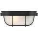 Nauticus Dual Mount 6 inch Black Outdoor Wall Sconce in Replaceable LED, 5" D x 11" W x 6" H