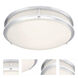 Solero II LED 16.5 inch Chrome Flush Mount Ceiling Light