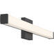 Maxx 30 inch Matte Black Bath Vanity Light Wall Light