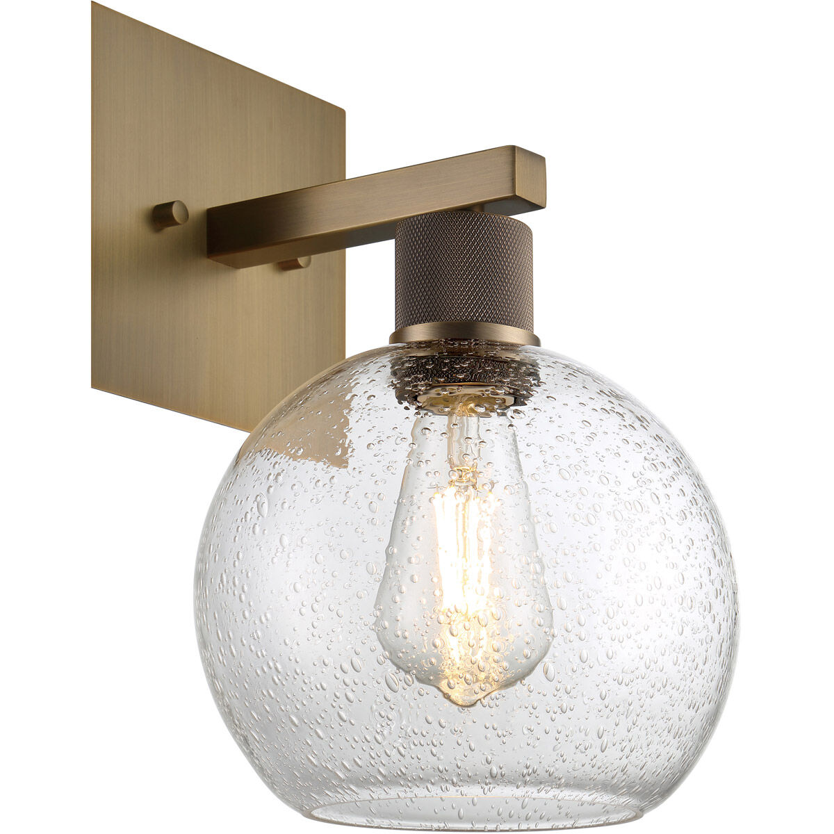 Port Nine LED 8 inch Antique Brushed Brass Wall Sconce Wall Light