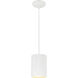 Pilson XL LED 6 inch Matte White Pendant Ceiling Light
