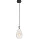 Ombre 1 Light 6 inch Black Pendant Ceiling Light