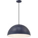 Huck LED 19.5 inch Navy Pendant Ceiling Light