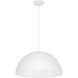Huck LED 19.5 inch Matte White Pendant Ceiling Light