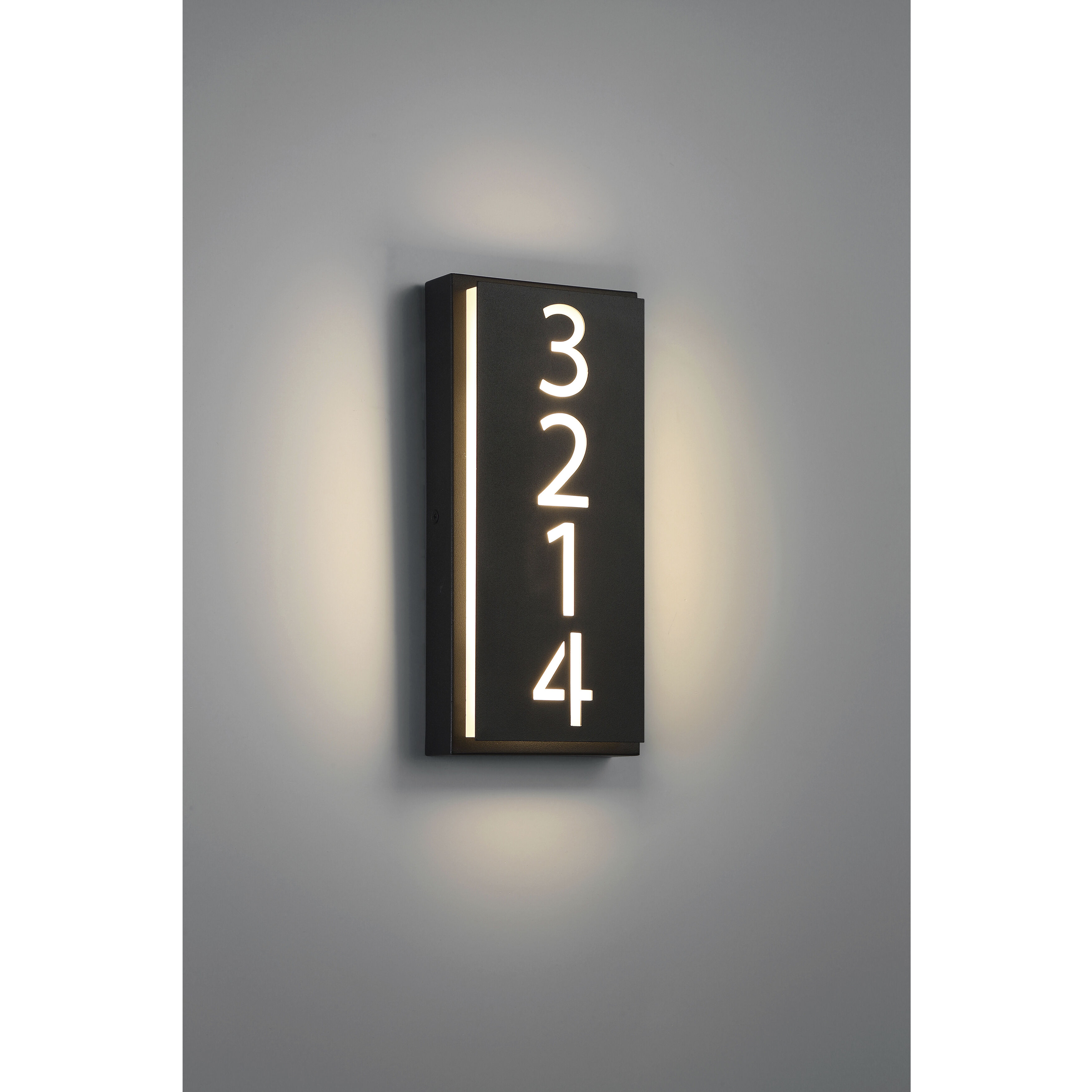 Numero LED 4.75 inch Black ADA Wall Sconce Wall Light