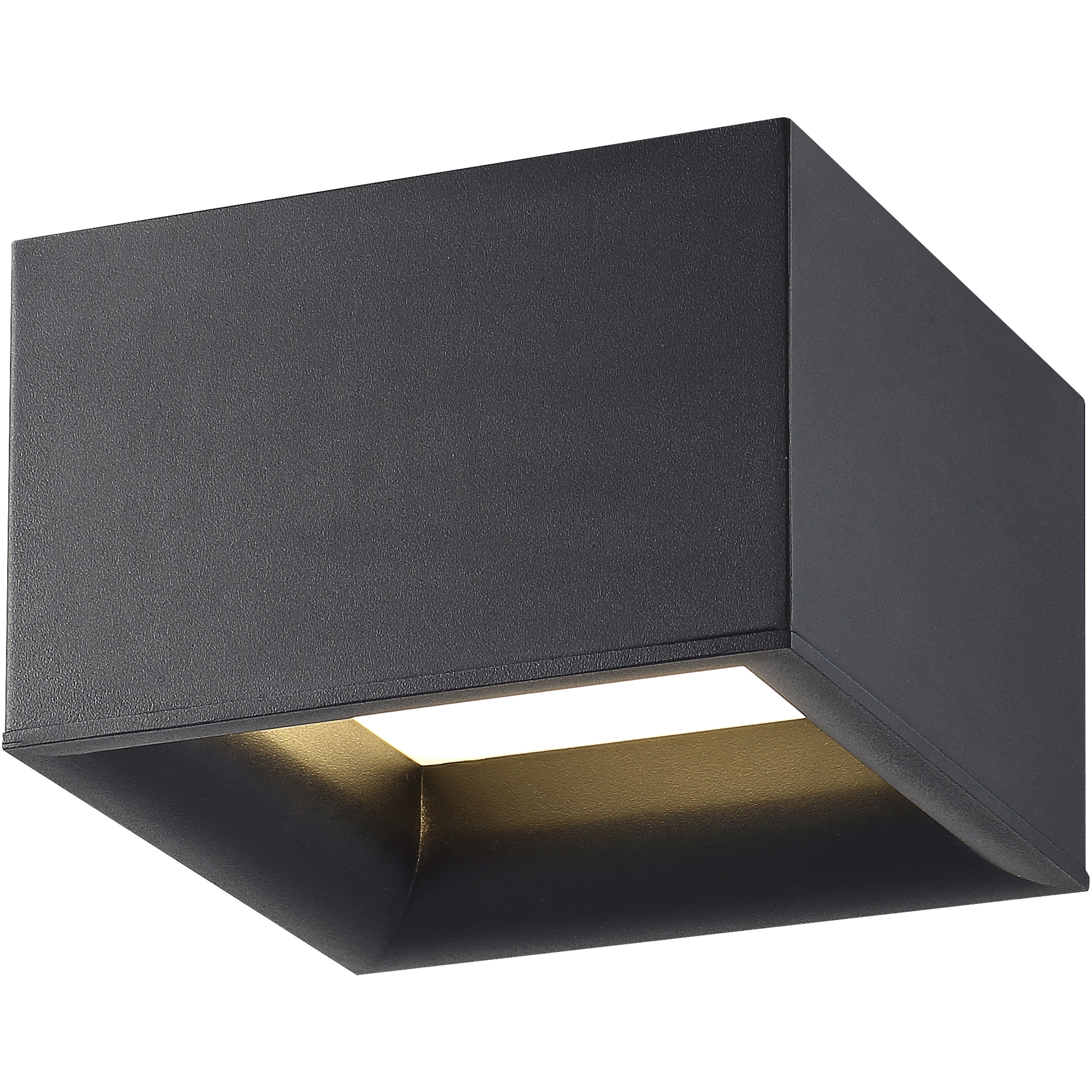 Bloc LED 7 inch Black Flush Mount Ceiling Light