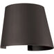 Cone LED 6 inch Bronze Outdoor Wall Sconce