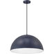 Huck LED 19.5 inch Navy Pendant Ceiling Light