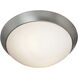 Cobalt 2 Light 11.25 inch Brushed Steel Flush Mount Ceiling Light