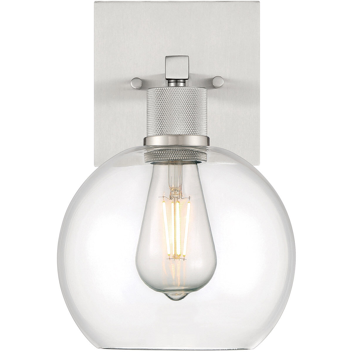 Port Nine LED 8 inch Brushed Steel Wall Sconce Wall Light