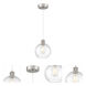 Port Nine LED 7.5 inch Brushed Steel Pendant Ceiling Light