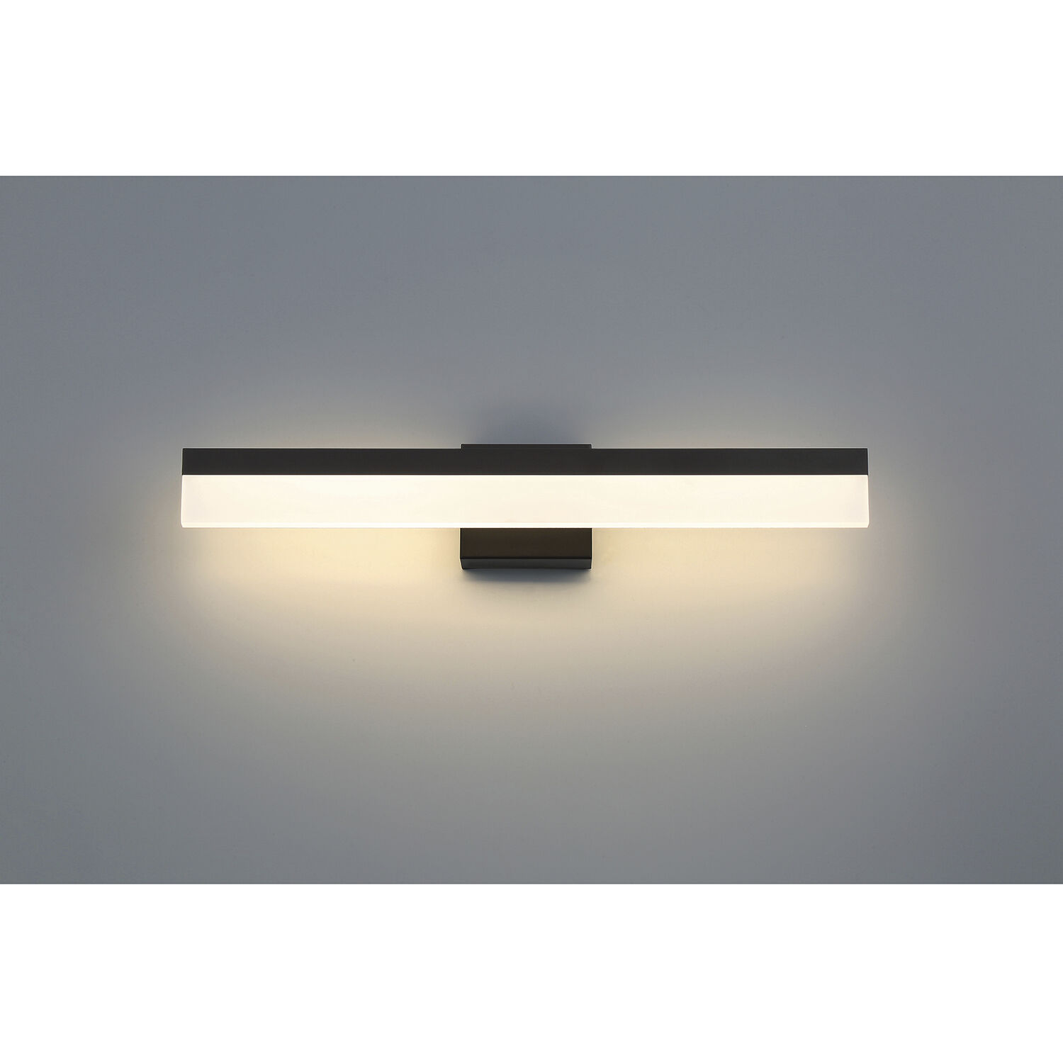 Loft LED 24 inch Matte Black and Frosted Bath Vanity Wall Light