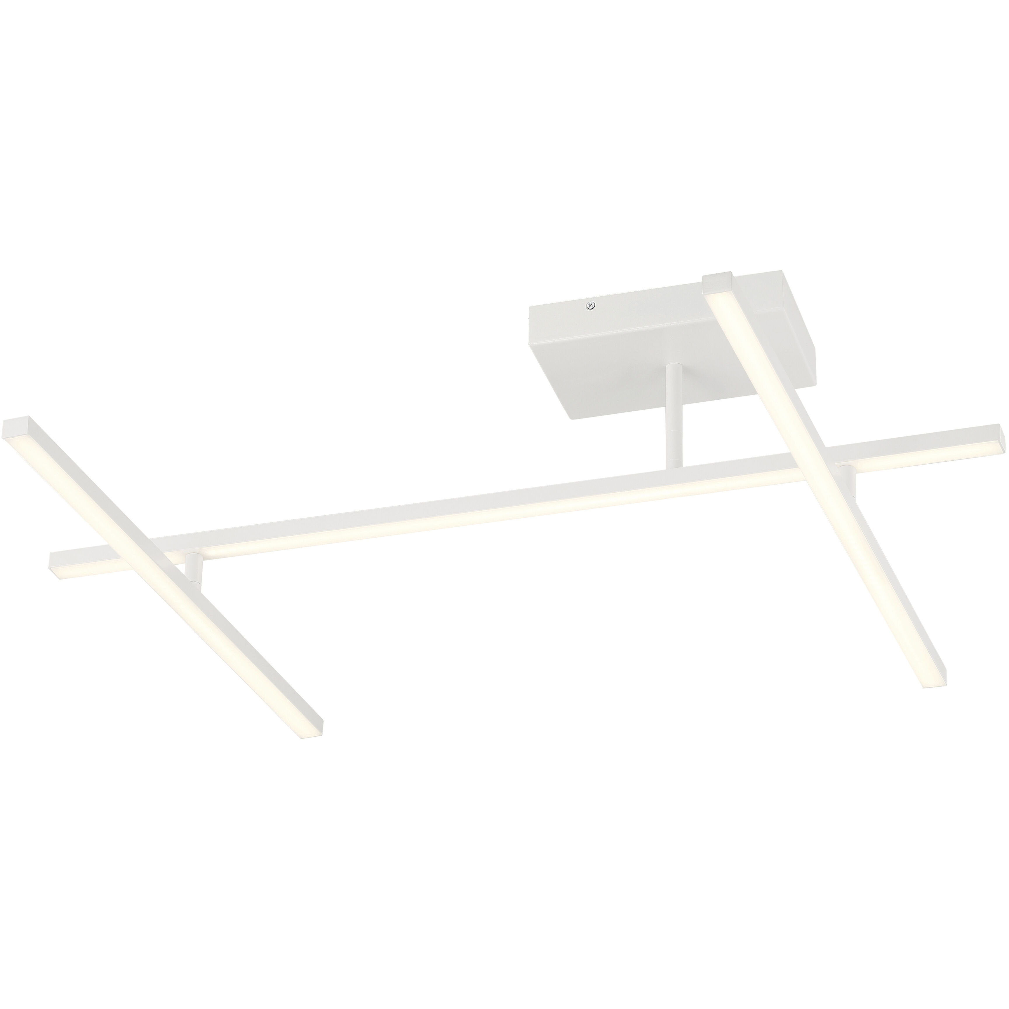 Duo LED 4.75 inch Matte White Semi-Flush Mount Ceiling Light