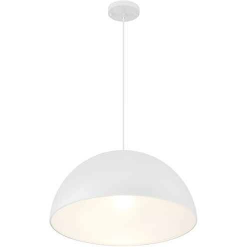 Huck LED 19.5 inch Matte White Pendant Ceiling Light