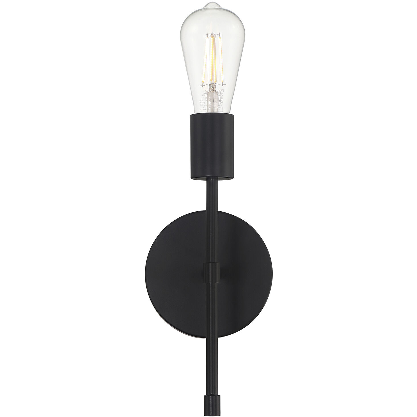 Iconic II LED 5 inch Matte Black Wall Sconce Wall Light