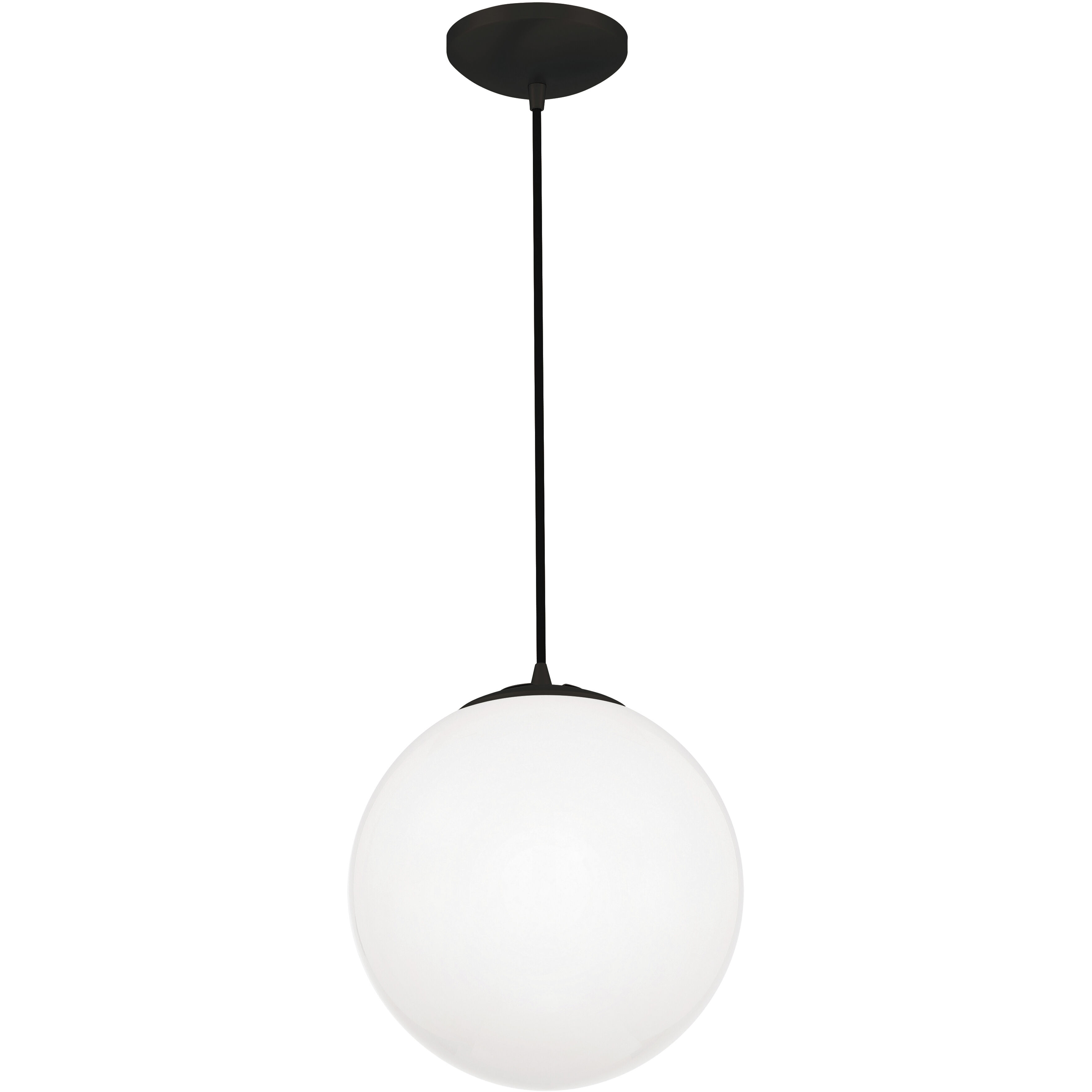 Pearl 10 inch Matte Black Pendant Ceiling Light
