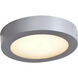 Strike 2.0 LED 7 inch Silver Flush Mount Ceiling Light