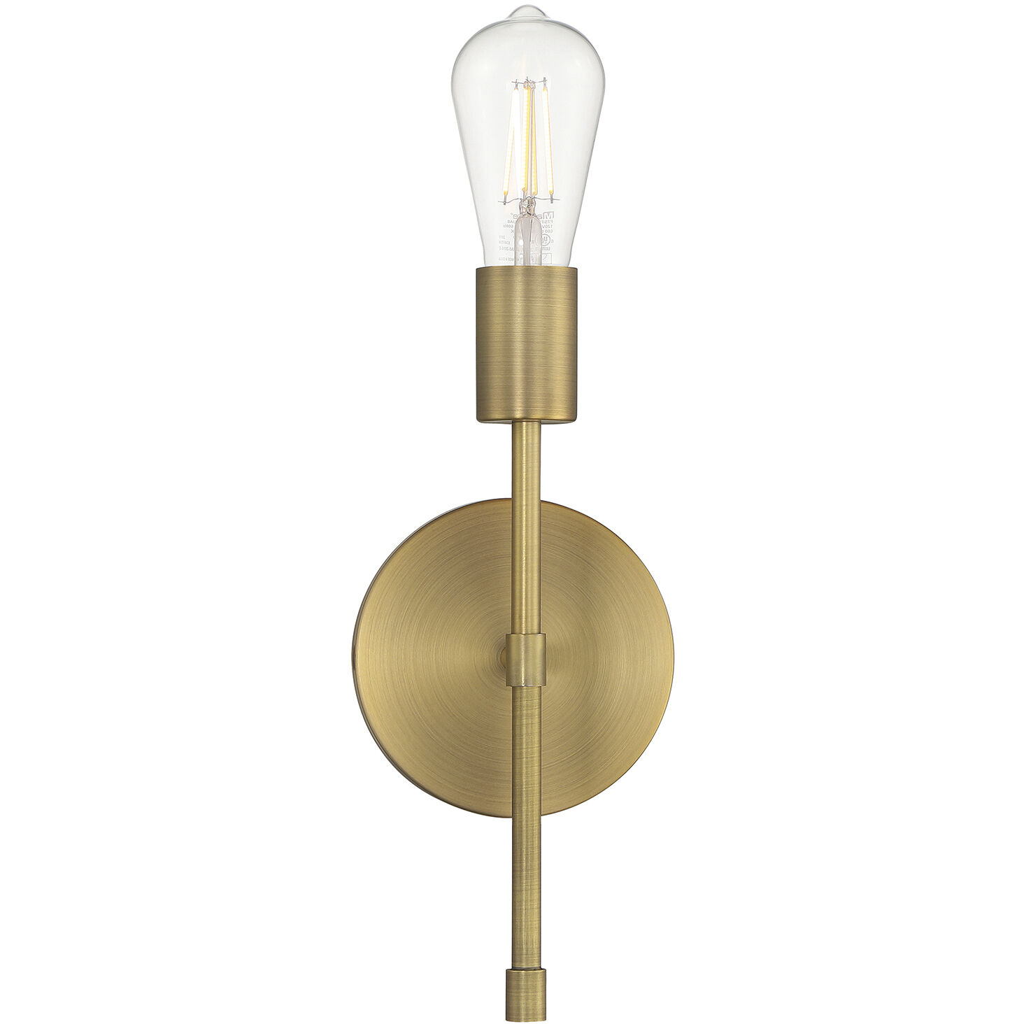 Iconic II LED 5 inch Antique Brushed Brass Wall Sconce Wall Light