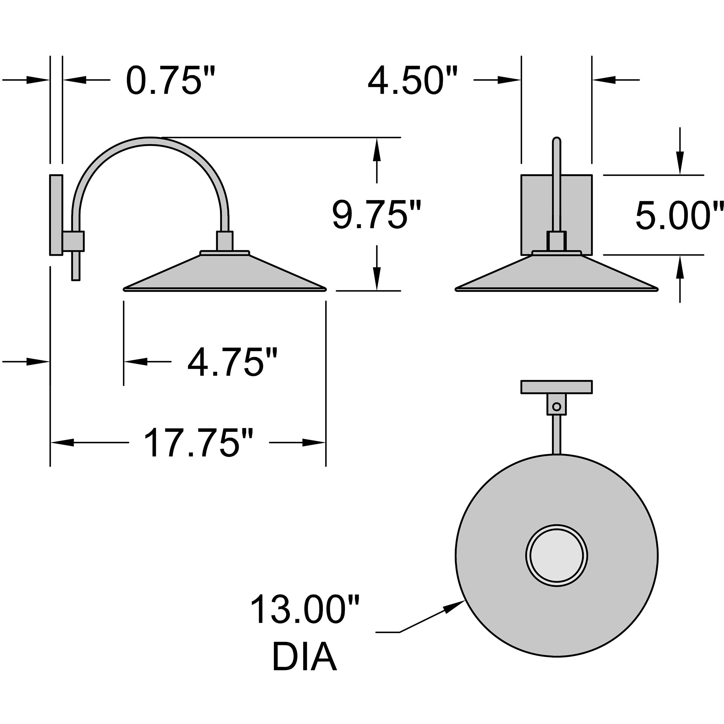 Camas Outdoor Wall Mount