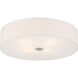 Mid Town LED 24 inch Brushed Steel Flush Mount Ceiling Light