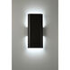 Bi-Punch LED 8.25 inch Black ADA Wall Sconce Wall Light