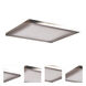 Boxer LED 7.5 inch Brushed Steel Flush Mount Ceiling Light