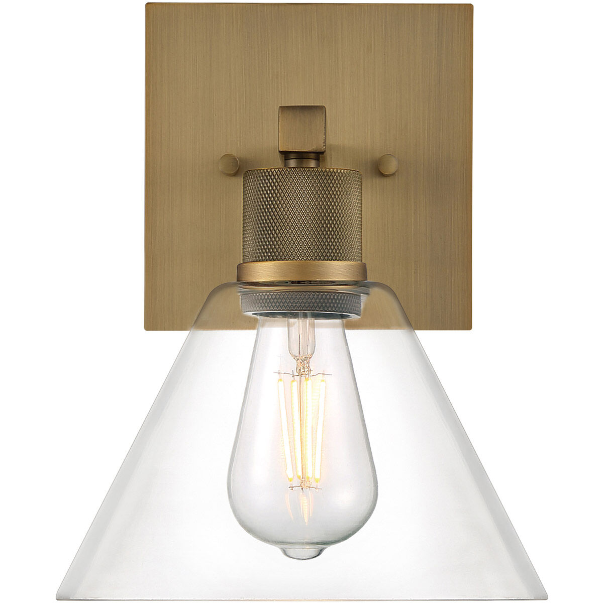 Port Nine LED 8 inch Antique Brushed Brass Wall Sconce Wall Light