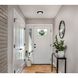 Slim LED 5 inch Black and White Flush Mount Ceiling Light