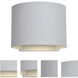 Curve LED 5 inch White Outdoor Wall Sconce