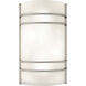 Cassi 2 Light 7.5 inch Brushed Steel ADA Wall Sconce Wall Light