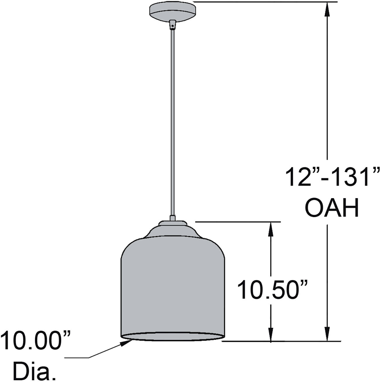 Forge LED 10 inch Matte Black Outer and Matte Gold Inner Pendant Ceiling Light
