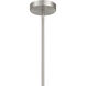 London 1 Light 9 inch Brushed Steel Pendant Ceiling Light