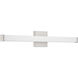 Maxx 30 inch Brushed Steel Vanity/Bath Bar Wall Light