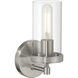 Lily 1 Light 4.75 inch Brushed Steel Wall Sconce Wall Light