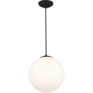 Pearl 16 inch Matte Black Pendant Ceiling Light