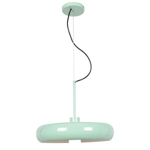 Bistro LED 16 inch Mint Green and White Pendant Ceiling Light