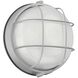 Nauticus Round Dual Mount 1 Light 10 inch Satin Outdoor Wall Sconce