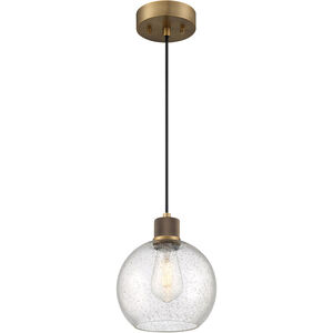 Port Nine LED 8 inch Antique Brushed Brass Pendant Ceiling Light