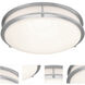 Solero III LED 24 inch Brushed Steel Flush Mount Ceiling Light