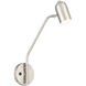 Aalto 1 Light 4.75 inch Brushed Steel Reading Light Wall Light