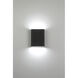 Lux LED 6 inch Black ADA Wall Sconce Wall Light